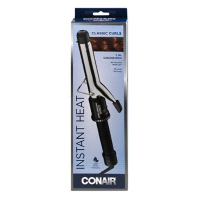 Conair Instant Heat Curling Iron Classic Curls 1 Inch Each shaws