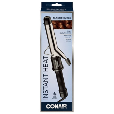 Conair Instant Heat Curling Iron Classic Curls 1 Inch - Each