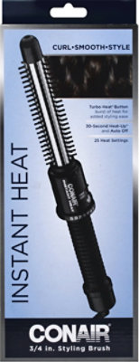 Conair Instant Heat Styling Brush 3/4 Inch - Each - Image 1