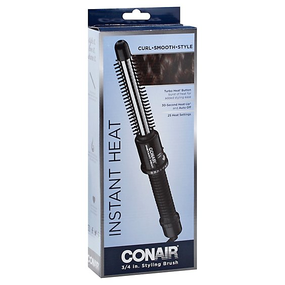 Conair Instant Heat Styling Brush 3/4 Inch - Each