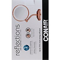 Conair Reflections Mirror Led Lighted Double Sided 1x/5x Magnification Rose Gold - Each - Image 3