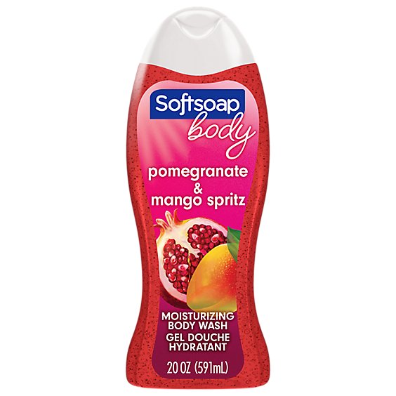 Softsoap Moisturizing Body Wash Juicy Pomegranate and Mango - 20 Fl. Oz.