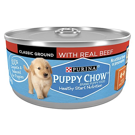 Puppy Chow Dog Food Wet Ground Beef - 5.5 Oz