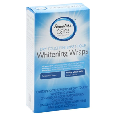 Signature Care Teeth Whitening Wraps 1 Hour Each albertsons