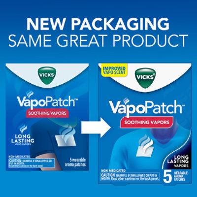 Vicks VapoPatch Wearable Aroma Patches Soothing Vapors - 5 Count