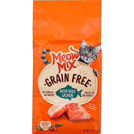 Meow Mix Gf With Wild Salmon Dry Cat Food - 3 Lb - Image 2