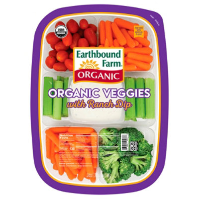 Veggie Tray Organic W/Ranch 36oz - 36 Oz - Albertsons