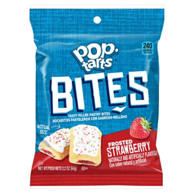 Pop-Tarts Baked Pastry Bites Kids Snacks Frosted Strawberry - 2.2 Oz