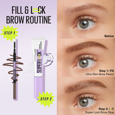 Maybelline Express Brow Ultra Slim Pencil Eyebrow Makeup Deep Brown - 0.003 Oz - Image 5