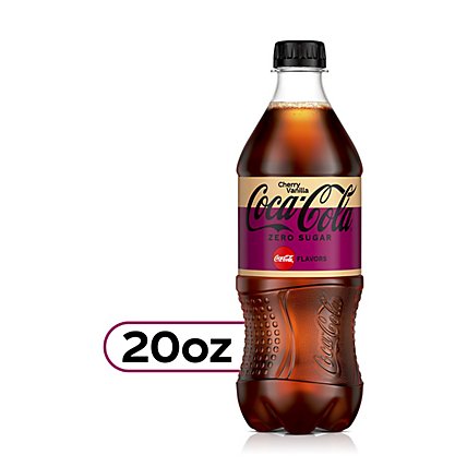 Coca-Cola Soda Pop Flavored Cherry Vanilla - 20 Fl. Oz. - Image 2