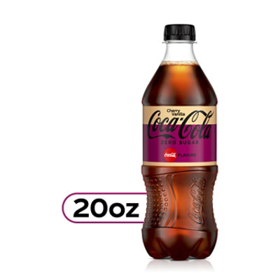 Coca Cola Soda Pop Flavored Cherry Vanilla 20 Fl Oz Albertsons