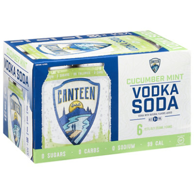 Canteen Cucumbermint Vodka Soda - 6-12 Fl. Oz.