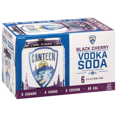 Canteen Black Cherry Vodka - 6-12 Fl. Oz.