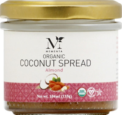 Mementa Organic Coconut Spread Almond - 135 Gram - Image 2