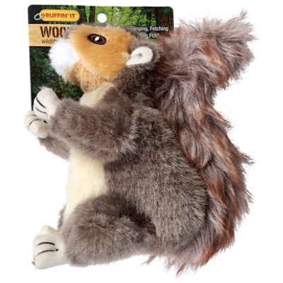 Ruffin It Woodlands Dog Toy With Squeaker Squirrel - Each - Image 2