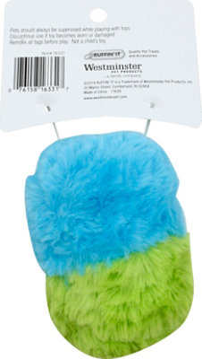 Ruffin It Spiky Plush Dog Toy Squeaky Pill - Each - Image 3