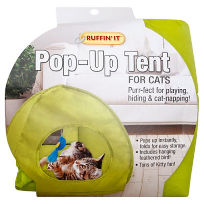 Ruffin It Pop Up Tent For Cats - Each