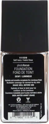 Wet n Wild Photo Focus Dewy Foundation Soft Ivory - 0.95 Fl. Oz. - Image 3