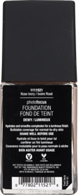 Wet n Wild Photo Focus Dewy Foundation Rose Ivory - 0.95 Fl. Oz. - Image 5