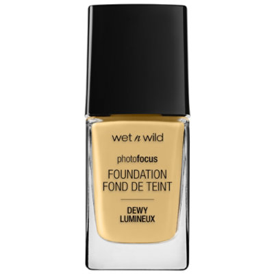 wet n wild Photo Focus Dewy Golden Beige Foundation - 0.95 Fl. Oz. - Image 1