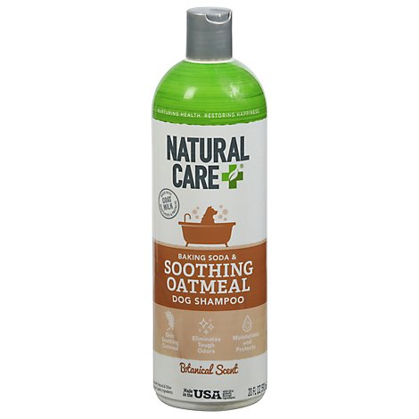 Natural Care Soothing Oatmeal Dog Shampoo Baking Soda Clean Scent - 20 Fl. Oz.