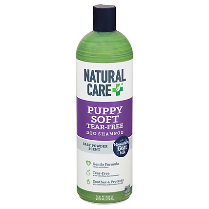 Natural Care Puppy Soft Dog Shampoo Tear Free Baby Powder Scent - 20 Fl. Oz. - Image 1