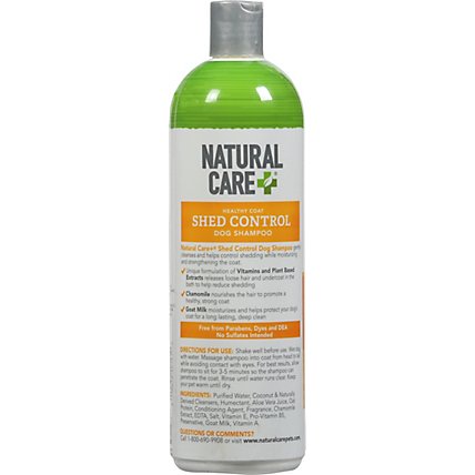 Natural Care Shed Control Dog Shampoo Healthy Coat Tropical Mist Scent - 20 Fl. Oz. - Image 5