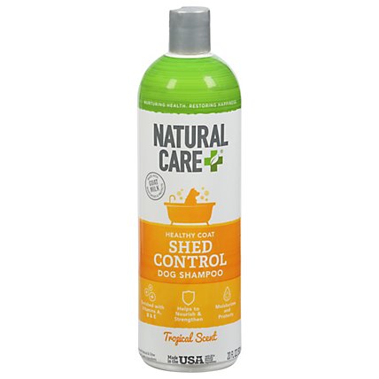 Natural Care Shed Control Dog Shampoo Healthy Coat Tropical Mist Scent - 20 Fl. Oz. - Image 2
