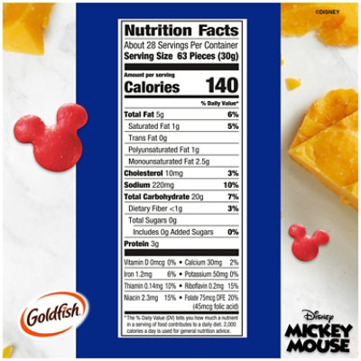 Goldfish Disney Mickey Mouse Cheddar Crackers - 30 Oz - Image 4