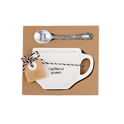 Mud Pie Caffeine Coffee Spoon Rest Set - Each - Image 1