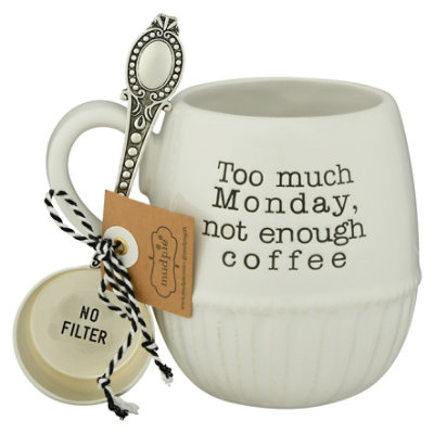 Mud Pie Monday Coffee Mug Set - Each