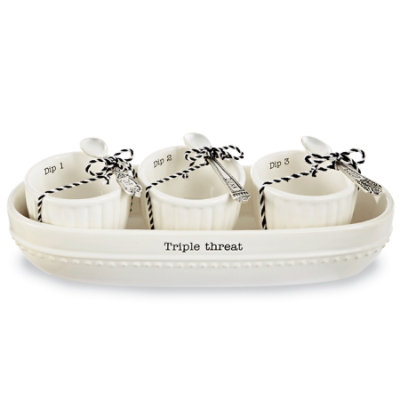Mud Pie Triple Threat Cracker Bowl Set - Each