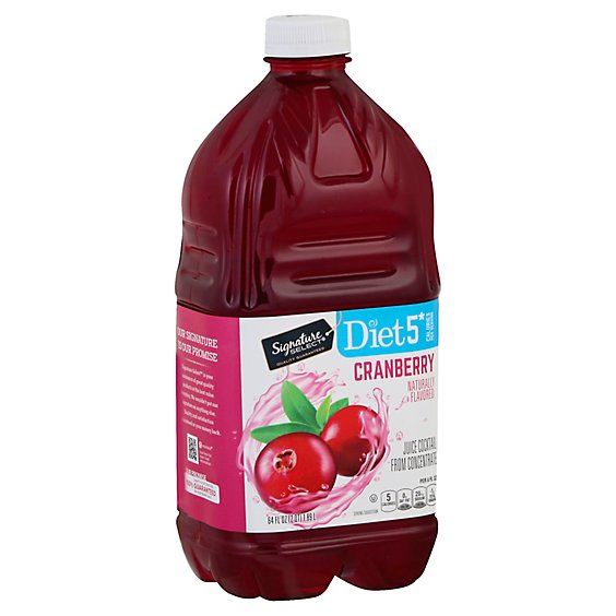 Signature Select Juice Cocktail Cranberry Diet - 64 Fl. Oz.