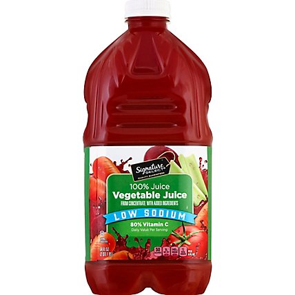 Signature SELECT Low Sodium 100% Vegetable Juice - 64 Fl. Oz. - Image 3