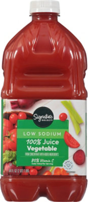 Signature SELECT Low Sodium 100% Vegetable Juice - 64 Fl. Oz. - Image 4