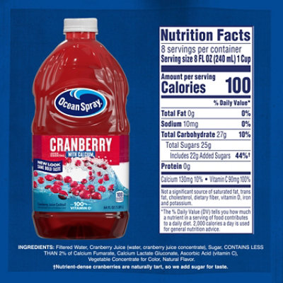 Ocean Spray Cranberry With Calcium Juice Cocktail - 64 Fl. Oz. - Image 4