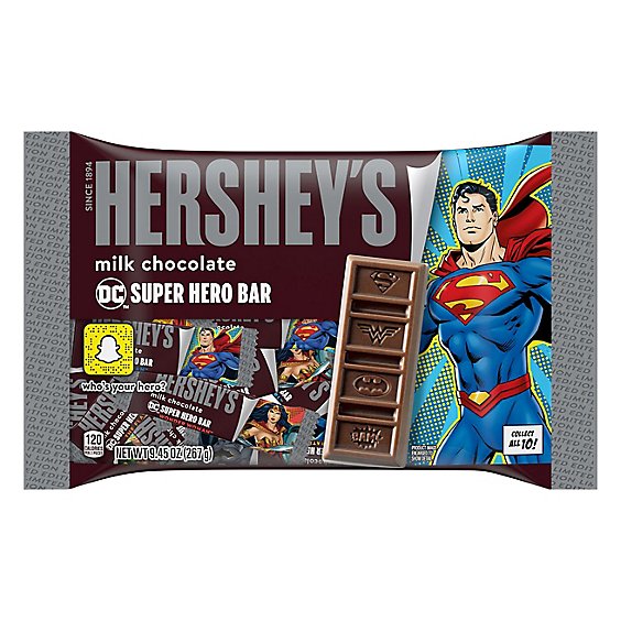 HERSHEYS Milk Chocolate Bar DC Super Hero - 9.45 Oz
