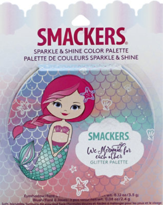 Smackers Sparkle & Shine Mermaid Glitter Palette - 0.20 Oz - Image 2