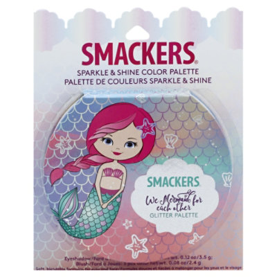 Smackers Sparkle & Shine Mermaid Glitter Palette - 0.20 Oz - Image 1
