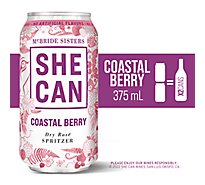 She Can Island Coastal Berry Dry Rose Spritzer Wine - 375 Ml