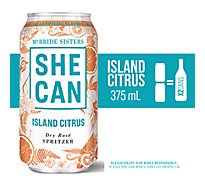 She Can Island Citrus Dry Rose Spritzer Wine - 375 Ml