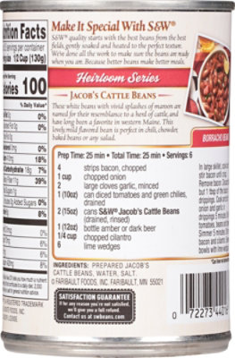 S&W Heirloom Series Beans Jacobs Cattle - 15 Oz - Image 6
