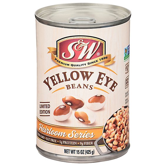 S&W Heirloom Series Beans Yellow Eye - 15 Oz
