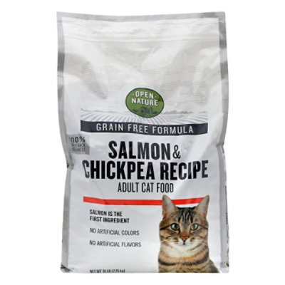 Open Nature Cat Food Adult Grain Free Salmon & Chickpea Recipe Bag - 16 Lb - Image 4