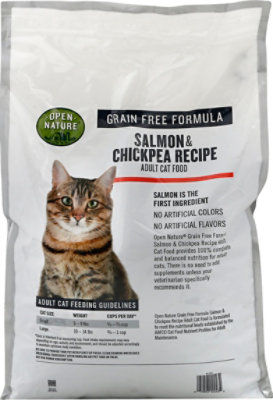 Open Nature Cat Food Adult Grain Free Salmon & Chickpea Recipe Bag - 16 Lb - Image 6