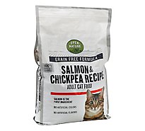 Open Nature Cat Food Adult Grain Free Salmon & Chickpea Recipe Bag - 16 Lb