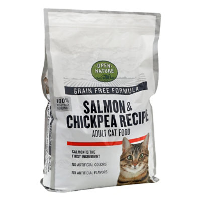  Open Nature Cat Food Adult Grain Free Salmon & Chickpea Recipe Bag - 16 Lb 