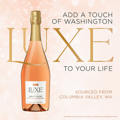 Chateau Ste. Michelle Luxe Brut Sparkling Rose - 750 Ml - Image 5