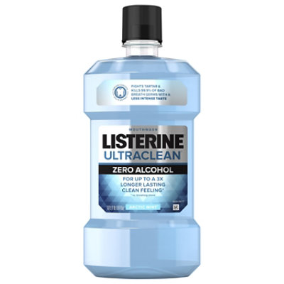 Listerine Ultraclean Zero Alcohol Tartar Mouthwash Arctic Mint - 1 L - Image 3