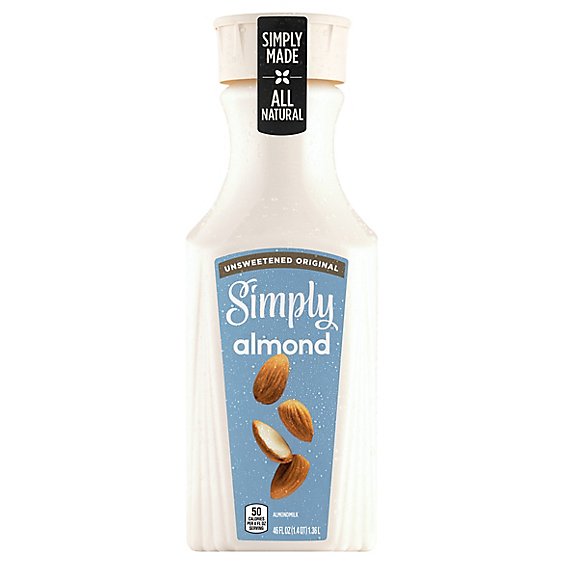 Simply Almond Milk Unsweetened Original - 46 Fl. Oz.